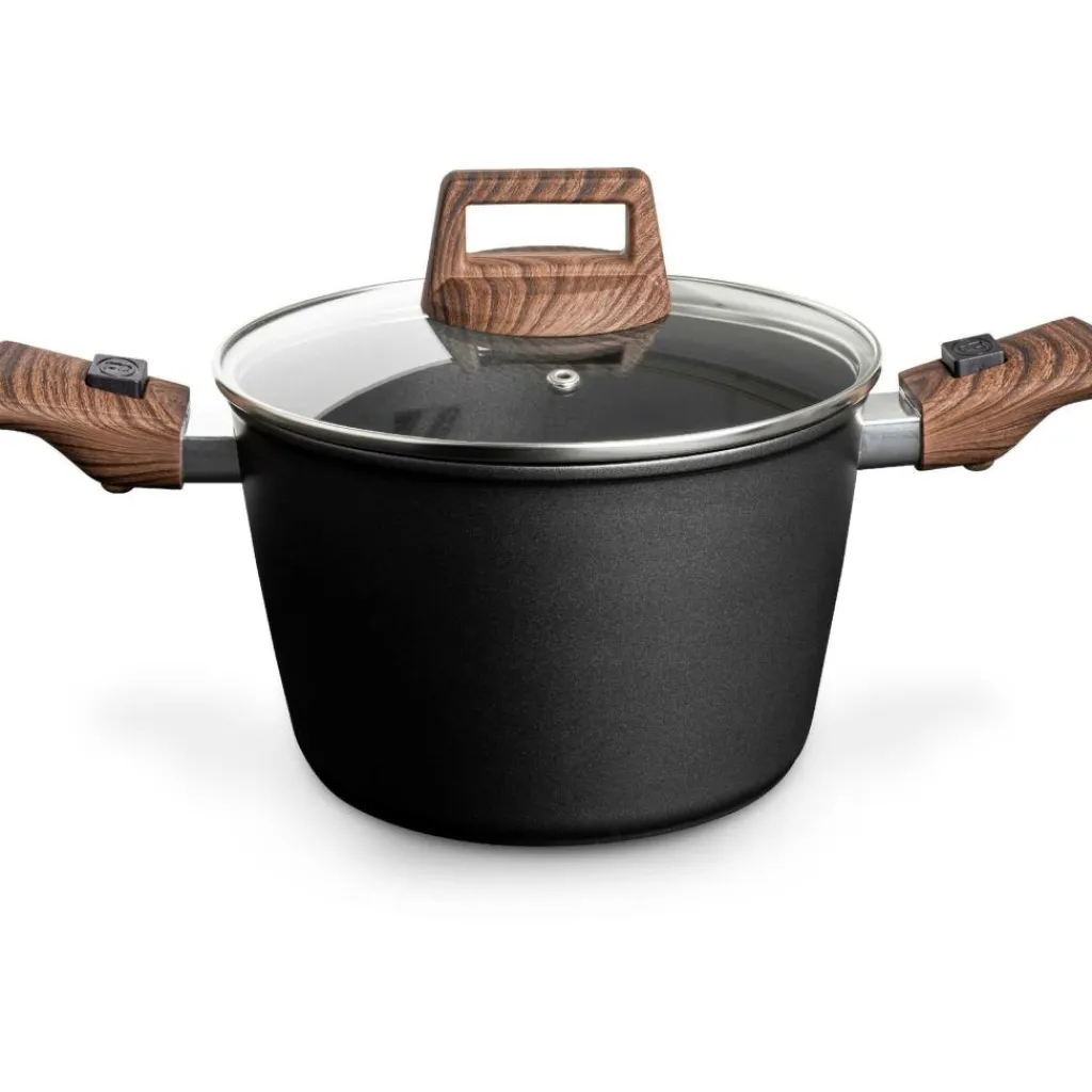 Bardani Wajan Deluxe kookpan met deksel en afneembare grepen ø 20 cm< Pannen