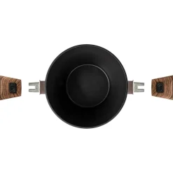 Bardani Wajan Deluxe kookpan met deksel en afneembare grepen ø 20 cm< Pannen