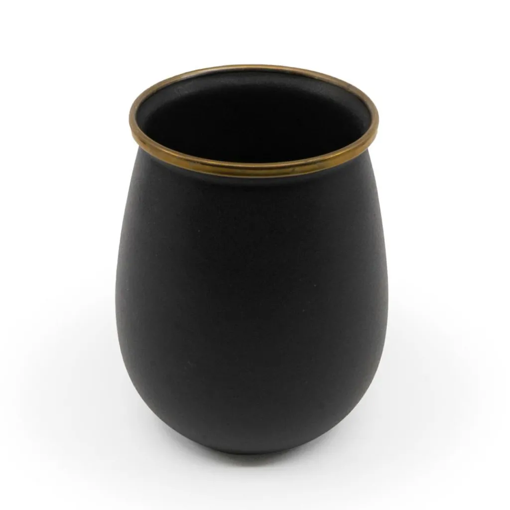 Glazen & Bekers-Barebones Emaille beker charcoal 2-pack