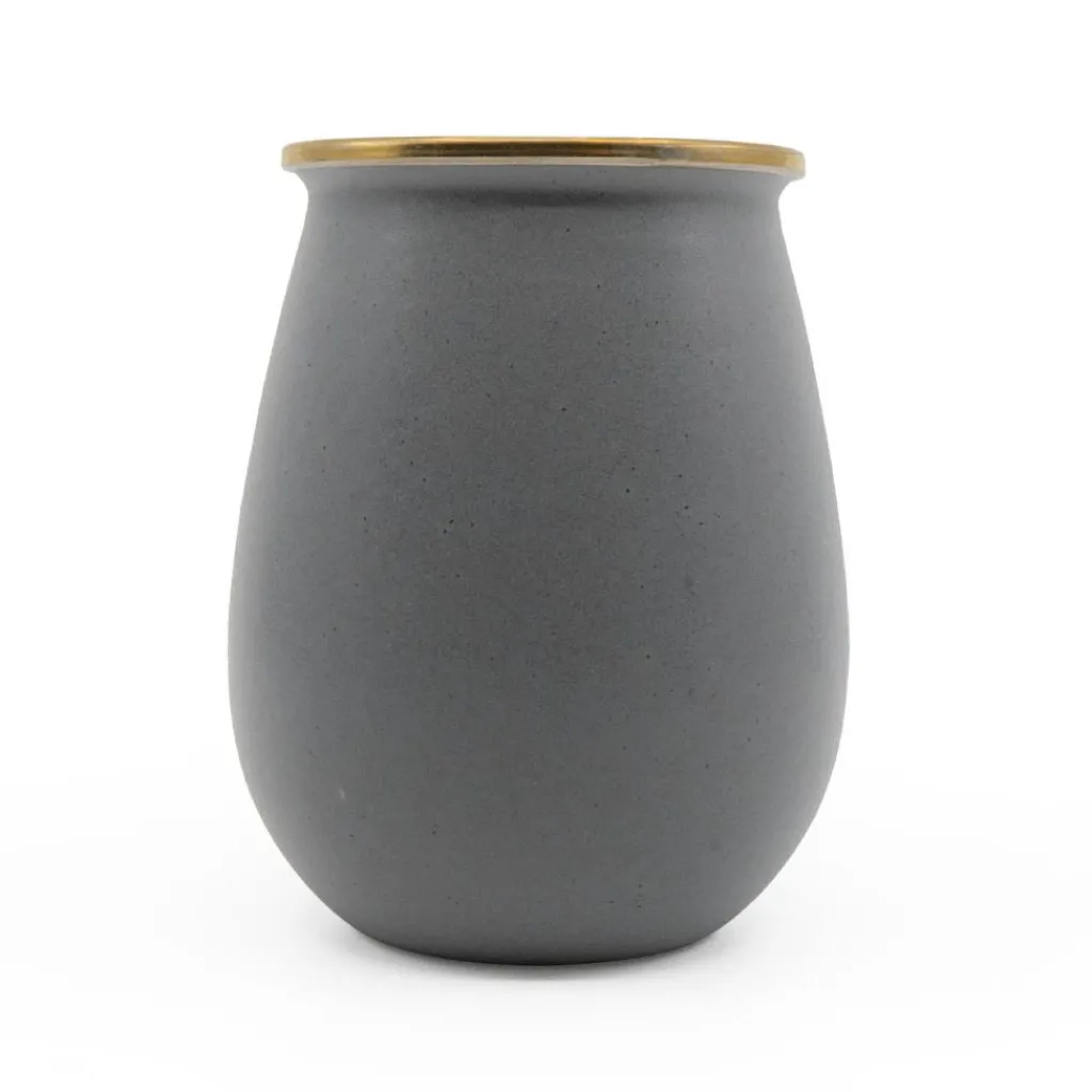 Glazen & Bekers-Barebones Emaille beker slate grey 2-pack