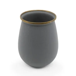 Glazen & Bekers-Barebones Emaille beker slate grey 2-pack