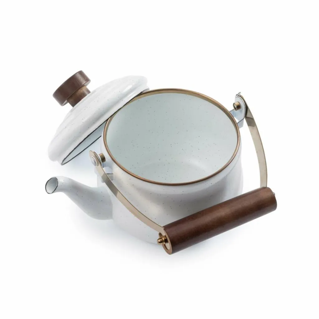 Barebones Emaille ketel 1,5 liter egg shell< Fluitketels