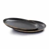 Barebones Emaille plat bord ø 280 mm charcoal 2-pack< Servies
