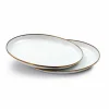Servies-Barebones Emaille plat bord ø 280 mm eggshell 2-pack