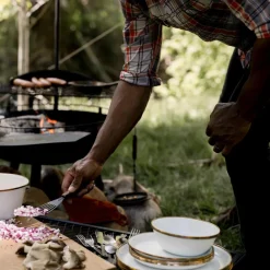 Servies-Barebones Emaille plat bord ø 280 mm eggshell 2-pack