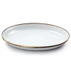 Servies-Barebones Emaille plat bord  ø 210 mm egg shell 2-pack