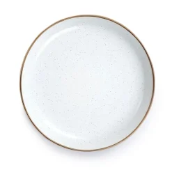 Servies-Barebones Emaille plat bord  ø 210 mm egg shell 2-pack