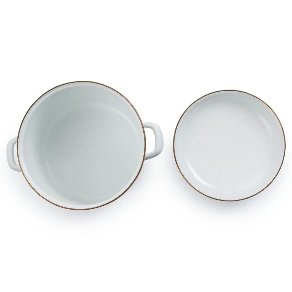 Barebones Emaille soeppan ø 260 mm egg shell< Pannen