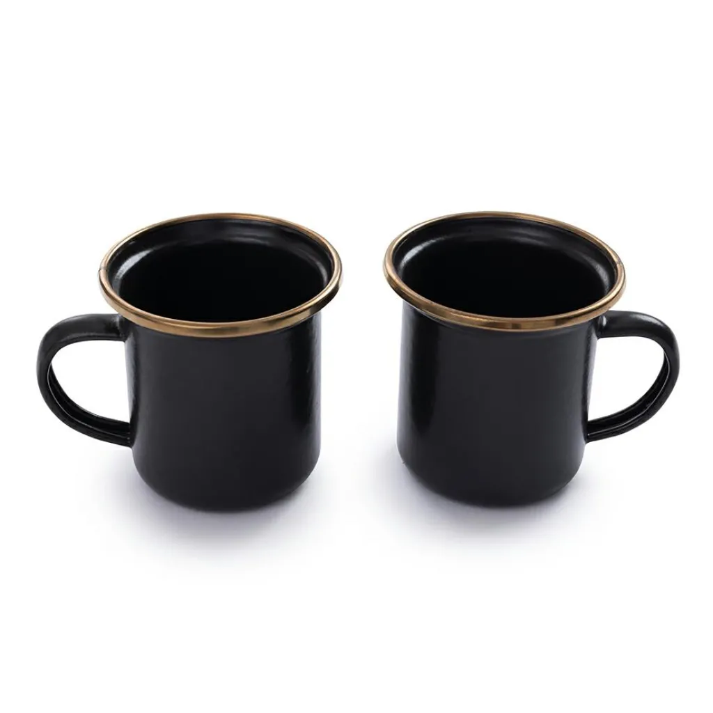 Barebones Espresso mok 148 ml charcoal 2-pack< Glazen & Bekers