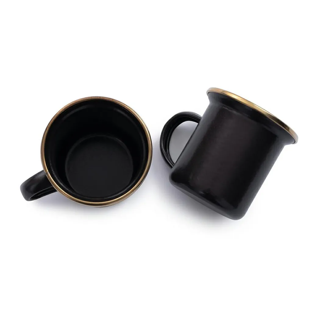 Barebones Espresso mok 148 ml charcoal 2-pack< Glazen & Bekers