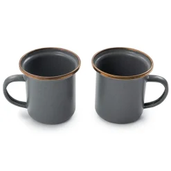 Glazen & Bekers-Barebones Espresso mok 148 ml slate grey 2-pack