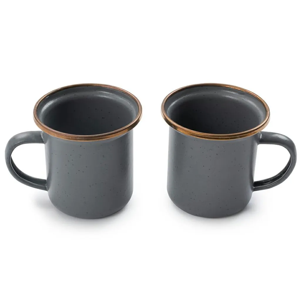 Glazen & Bekers-Barebones Espresso mok 148 ml slate grey 2-pack