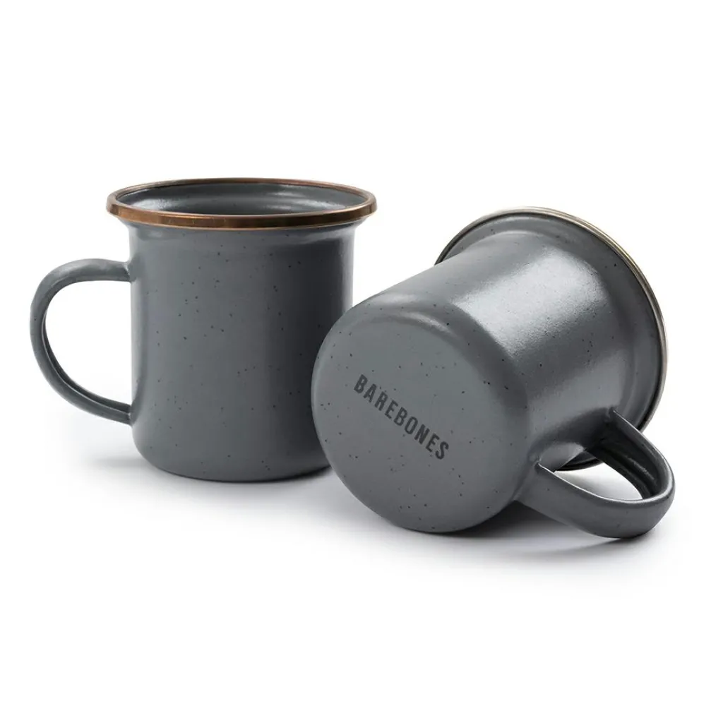 Glazen & Bekers-Barebones Espresso mok 148 ml slate grey 2-pack