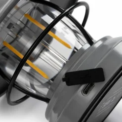 Verlichting|Verlichting Oplaadbaar-Barebones Mini Edison lantaarn grey