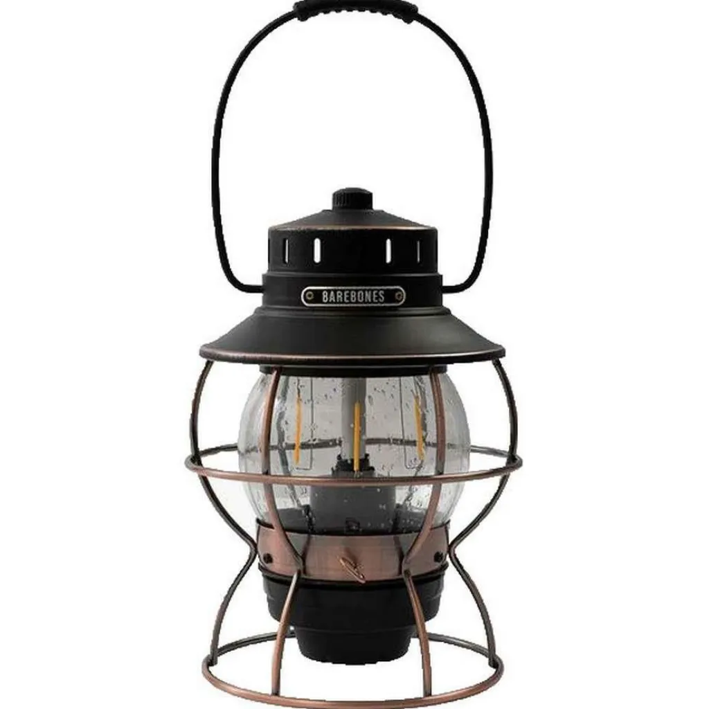 Verlichting|Verlichting Oplaadbaar-Barebones Railroad lantaarn bronze