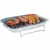 Houtskool Bbq-BBQ Wegwerp barbecue silver
