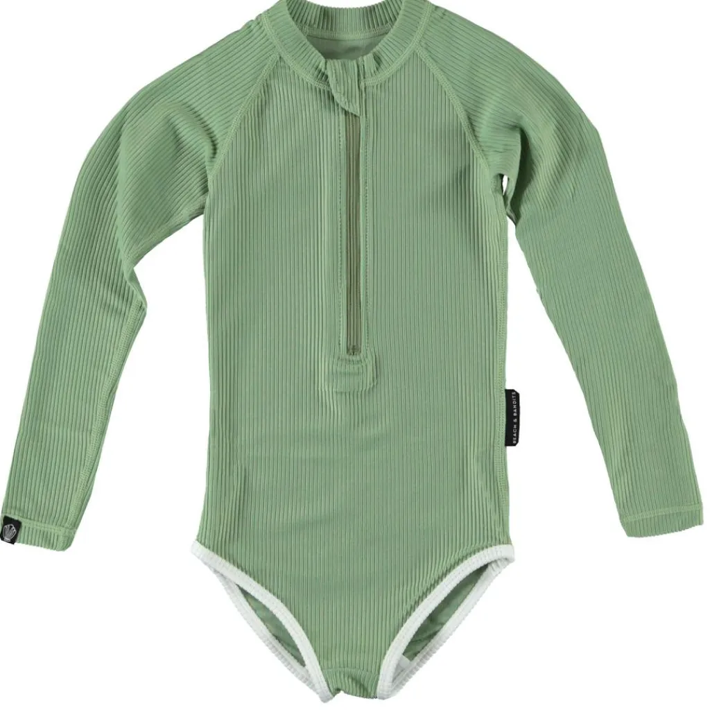 Badpakken-Beach & Bandits Basil Ribbed UPF50+ badpak junior