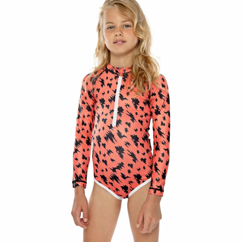 Beach & Bandits Red Electric UPF50+ badpak junior coral< Badpakken