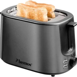Keukenapparaten-Bestron ATS1000TG broodrooster titan
