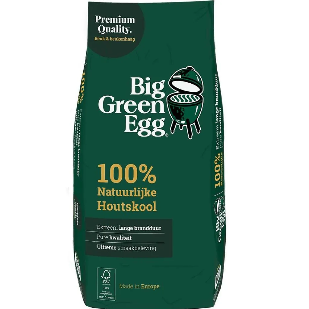 Aanmaken-Big Green Egg 100% natuurlijk houtskool 9 kg