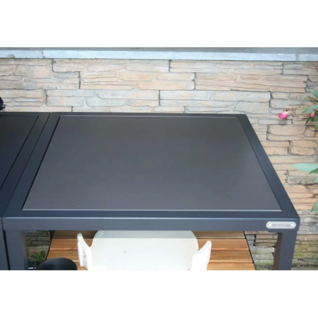 Accessoires-Big Green Egg Dekton Domoos Insert modulair tafelsysteem zwart