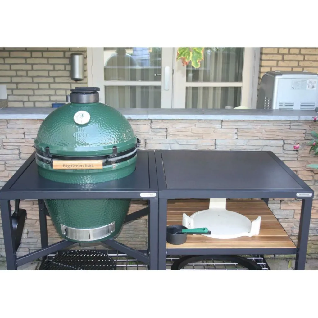 Accessoires-Big Green Egg Dekton Domoos Insert modulair tafelsysteem zwart