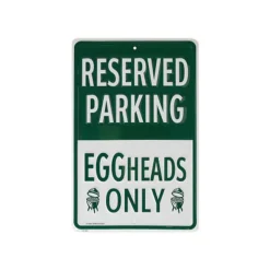 Big Green Egg  Eggheads Only Parking Sign decoratie< Merchandise