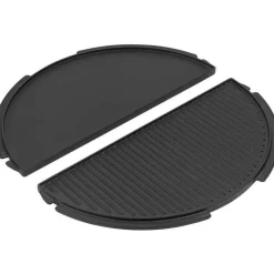 Big Green Egg  Halve maan plancha grillplaat Large< Hulpmiddelen