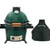 Kamado-Big Green Egg  Mini houtskoolbarbecue met carrier en hoes