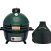 Kamado-Big Green Egg  MiniMax houtskoolbarbecue met carrier en hoes