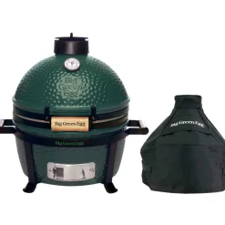 Kamado-Big Green Egg  MiniMax houtskoolbarbecue met carrier en hoes