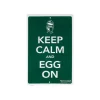 Merchandise-Big Green Egg  Sign Keep Calm and Egg On decoratie