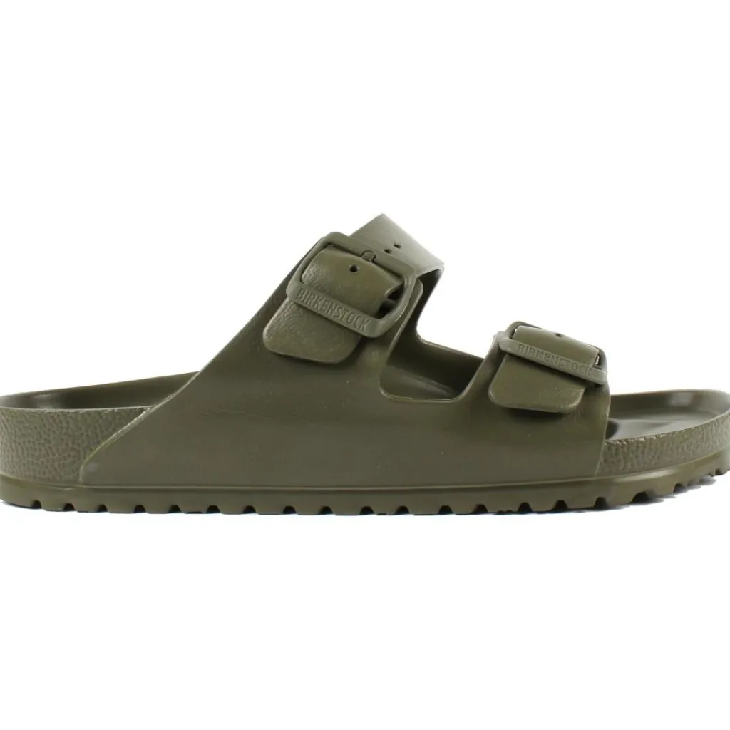 Badslippers|Slippers-Birkenstock Arizona normaal slippers heren khaki