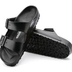 Badslippers|Slippers-Birkenstock Arizona smal slippers dames black