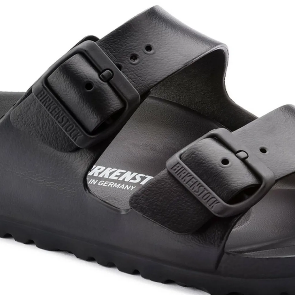 Badslippers|Slippers-Birkenstock Arizona smal slippers dames black