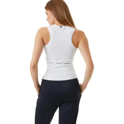 Björn Borg  Ace Rib Pocket tennis tanktop dames brilliant  white< Tenniskleding
