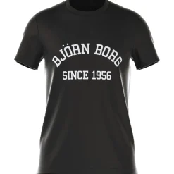 Björn Borg Borg Essential tennisshirt heren black beauty< Tenniskleding
