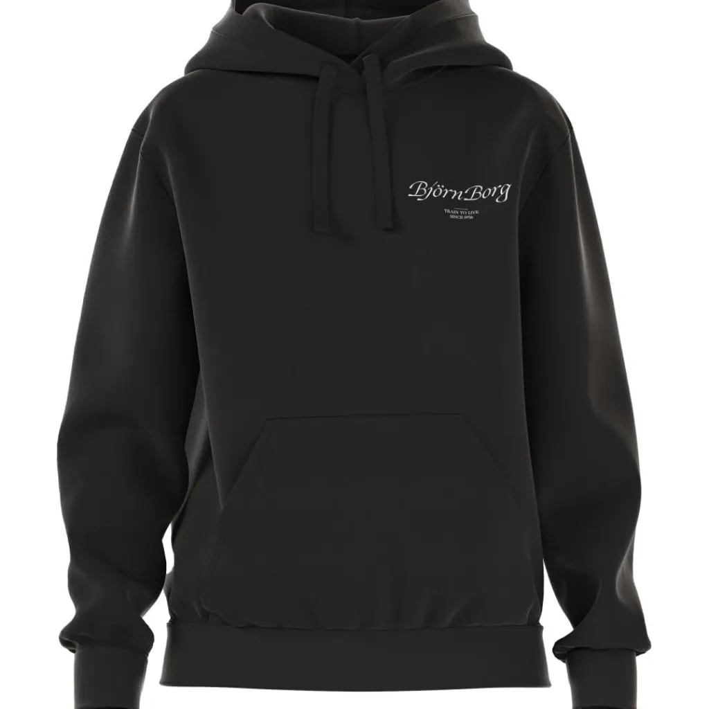 Björn Borg Borg Essential hoodie dames black beauty< Tenniskleding