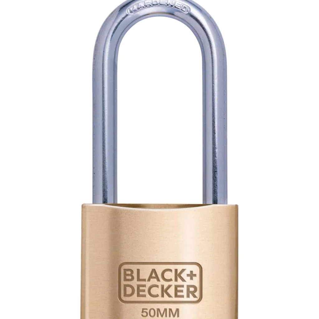 Black & Decker Lang hangslot messing 50 mm< Beveiliging