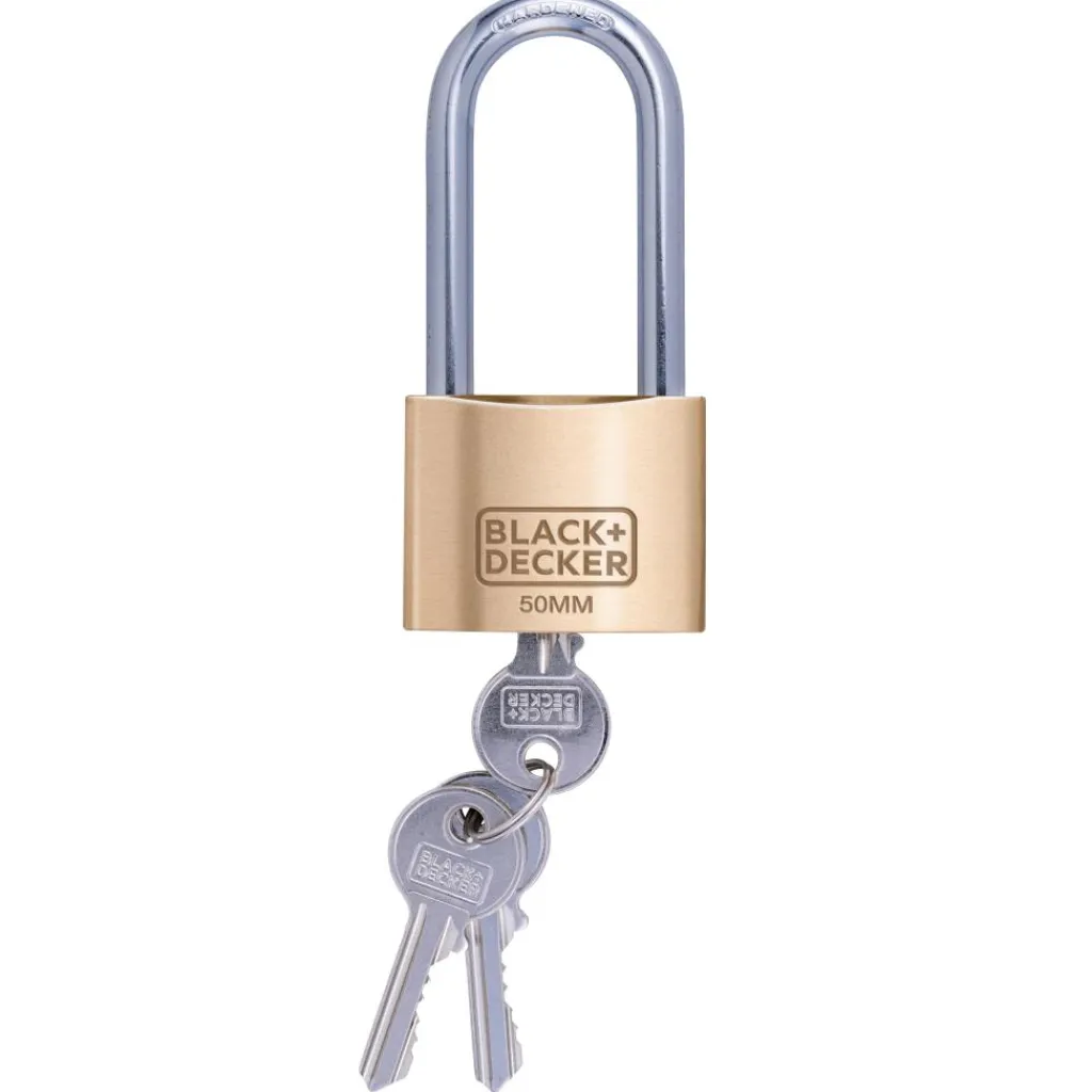 Black & Decker Lang hangslot messing 50 mm< Beveiliging