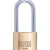 Black & Decker  Lang hangslot messing 40 mm< Beveiliging