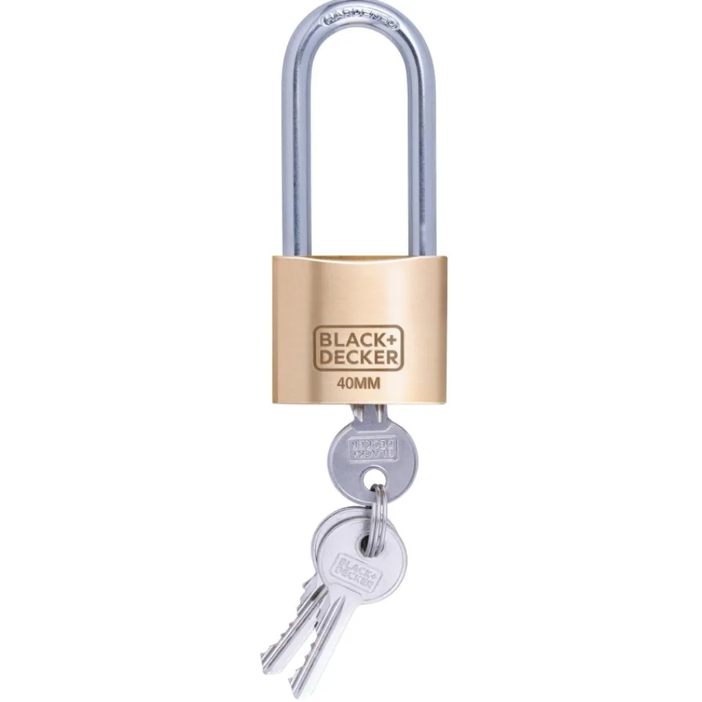 Black & Decker Lang hangslot messing 40 mm< Beveiliging