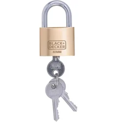 Black & Decker  Standaard hangslot messing 40 mm< Beveiliging