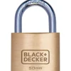 Black & Decker  Standaard hangslot messing 50 mm< Beveiliging