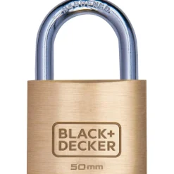 Black & Decker  Standaard hangslot messing 50 mm< Beveiliging