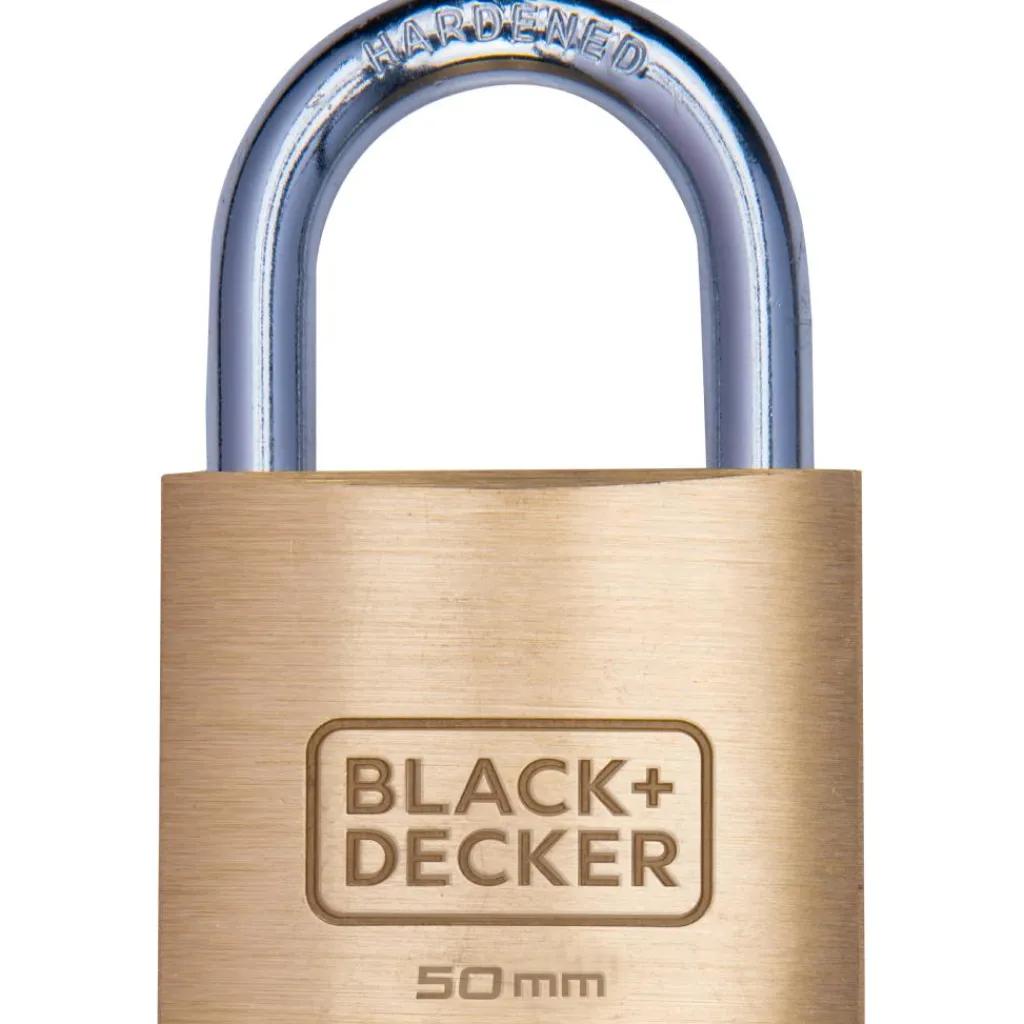 Black & Decker Standaard hangslot messing 50 mm< Beveiliging