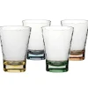 Bo-Camp Arbois drinkglas 350 ml multicolour 4-pack< Glazen & Bekers