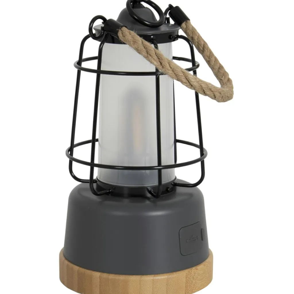 Bo-Camp Harlington Urban Outdoor lantaarn grijs< Verlichting|Verlichting Oplaadbaar