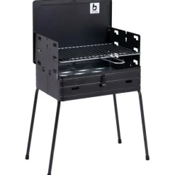 Bo-Camp Koffermodel houtskoolbarbecue black< Houtskool Bbq