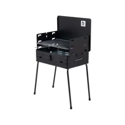 Bo-Camp Koffermodel houtskoolbarbecue black< Houtskool Bbq